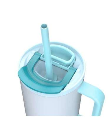 Thermal mug with telescopic straw Kambukka Rio Tumbler 950ml Frosty Coconut