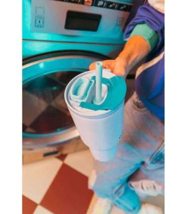 Thermal mug with telescopic straw Kambukka Rio Tumbler 950ml Frosty Coconut