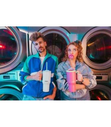 Thermal mug with telescopic straw Kambukka Rio Tumbler 950ml Frosty Coconut