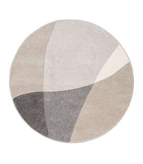 Vaip DIXIE CARVED-1, D120cm, hall/beež