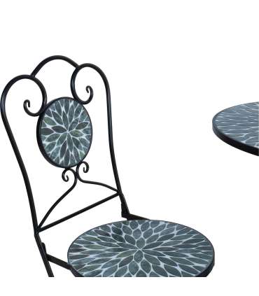 Rõdukomplekt MIRT laud ja 2 tooli, roheline