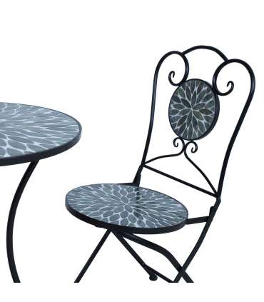 Rõdukomplekt MIRT laud ja 2 tooli, roheline