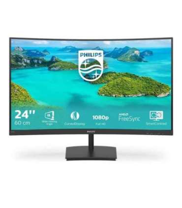 Philips E Line 241E1SCA/00 computer monitor 59.9 cm (23.6") 1920 x 1080 pixels Full HD LCD Black