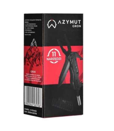 Multitool AZYMUT Gron - 11 tools + 9 bits + holster (H-P224052)