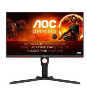 AOC G3 Q27G3XMN/BK computer monitor 68.6 cm (27") 2560 x 1440 pixels 2K Ultra HD LED Black