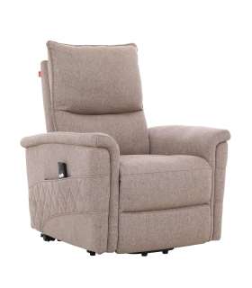 Tugitool GIANNI elektriline lift recliner 85x86xH106cm, beež