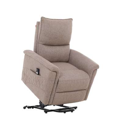 Tugitool GIANNI elektriline lift recliner 85x86xH106cm, beež
