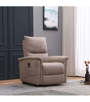 Tugitool GIANNI elektriline lift recliner 85x86xH106cm, beež