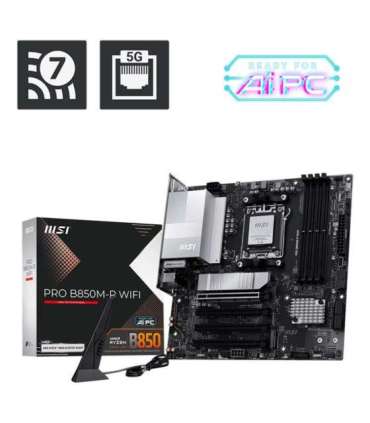 MSI PRO B850M-P WIFI motherboard AMD B850 Socket AM5 micro ATX