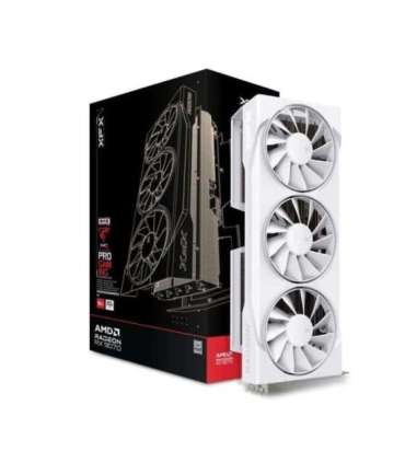 Graphics card. XFX Swift RX 9070 White 3-FAN GAM E 16G