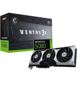 MSI VENTUS GEFORCE RTX 5080 16G 3X OC PLUS graphics card NVIDIA 16 GB GDDR7