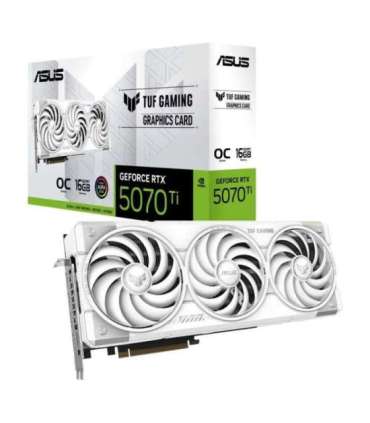 ASUS TUF Gaming RTX 5070 Ti 16 GB OC White graphics card
