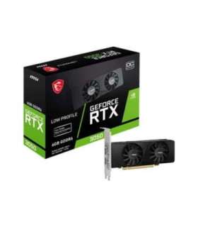 MSI GEFORCE RTX 3050 LP 6G OC graphics card NVIDIA 6 GB GDDR6