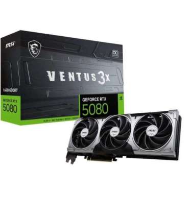 MSI VENTUS GeForce RTX5080 16G 3X OC NVIDIA GeForce RTX 5080 16 GB GDDR7