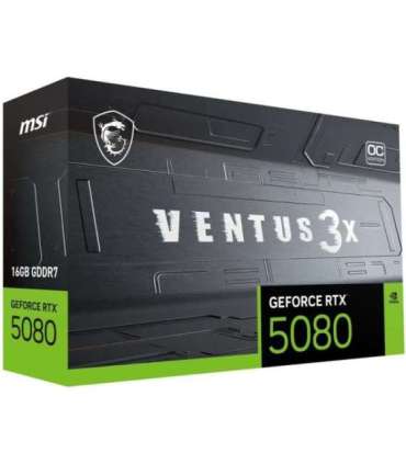 MSI VENTUS GeForce RTX5080 16G 3X OC NVIDIA GeForce RTX 5080 16 GB GDDR7
