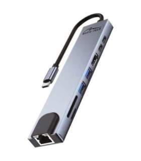 Media-Tech MT5046 8in1 USB-C LAN HUB PRO