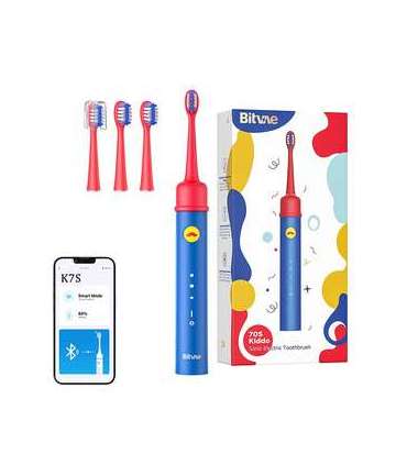 Sonic toothbrush for kids with app and tip set Bitvae BVK7S (blue)