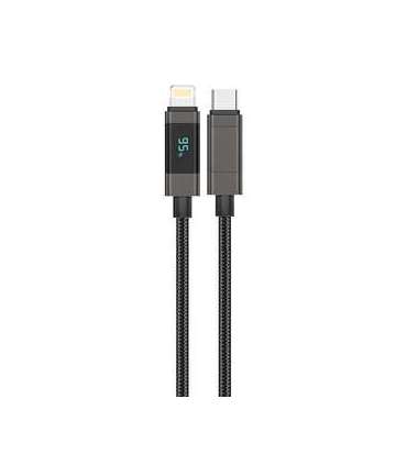 Foneng XS05 PD27W USB-C to Lightning cable, 1.2m (black)