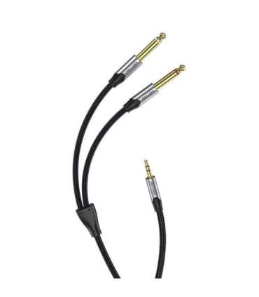 Audio cable mini jack 3.5mm to 2x jack 6.35mm male Vention BARHL 10m