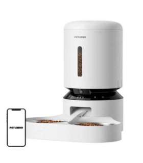 Petlibro Granary camera feed dispenser with double bowl, 5L (white)