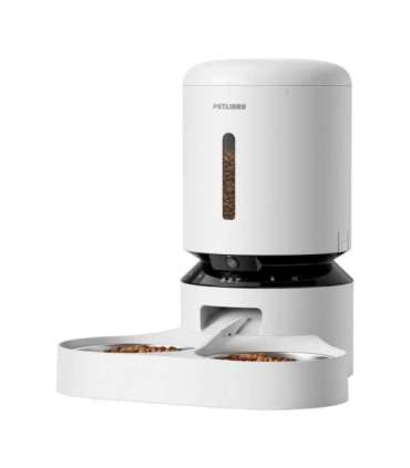 Petlibro Granary camera feed dispenser with double bowl, 5L (white)