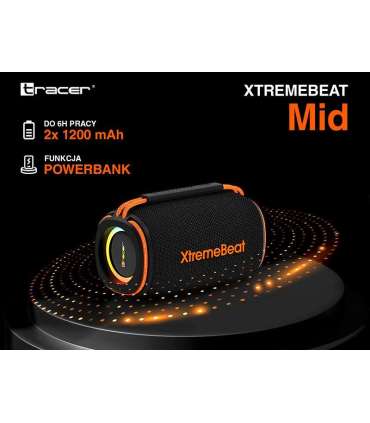 Tracer XtremeBeat TWS Portable Bluetooth Speaker Black 15 W