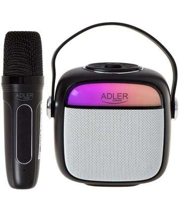 Adler AD 1199 black Karaoke speaker with microphone - SD/USB/AUX/Bluetooth