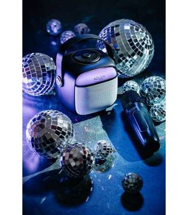 Adler AD 1199 black Karaoke speaker with microphone - SD/USB/AUX/Bluetooth