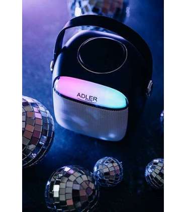Adler AD 1199 black Karaoke speaker with microphone - SD/USB/AUX/Bluetooth