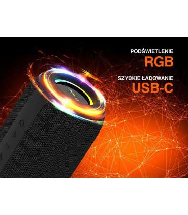 Tracer XtremeBeat Ultra TWS Portable Bluetooth Speaker Black 25 W