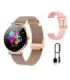 Manta Alexa women's smartwatch gold + pink strap