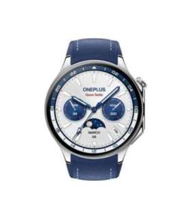 OnePlus Watch 2 3.63 cm (1.43") AMOLED Digital 466 x 466 pixels Touchscreen Nordic Blue Wi-Fi GPS (satellite)