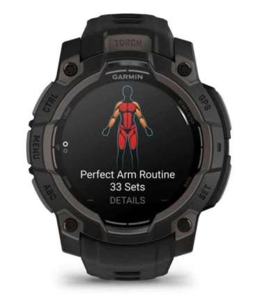 Garmin Instinct 3 AMOLED 3.05 cm (1.2") 45 mm Digital 390 x 390 pixels Touchscreen Black GPS (satellite)