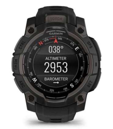 Garmin Instinct 3 AMOLED 3.05 cm (1.2") 45 mm Digital 390 x 390 pixels Touchscreen Black GPS (satellite)