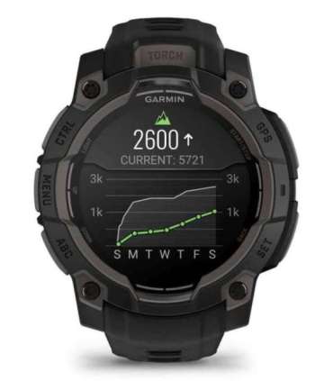 Garmin Instinct 3 AMOLED 3.05 cm (1.2") 45 mm Digital 390 x 390 pixels Touchscreen Black GPS (satellite)