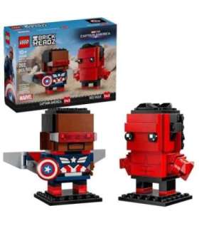 LEGO BRICKHEADZ 40668 Captain America and Red Hulk Figures