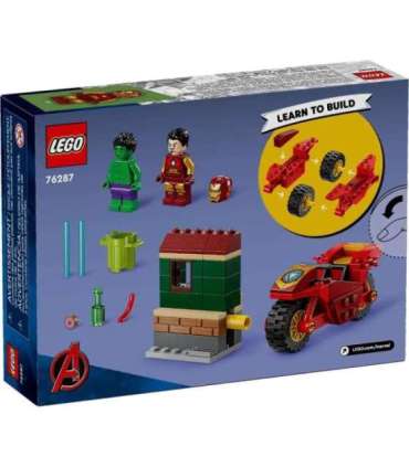 LEGO MARVEL 76287 Iron Man with Bike and The Hulk
