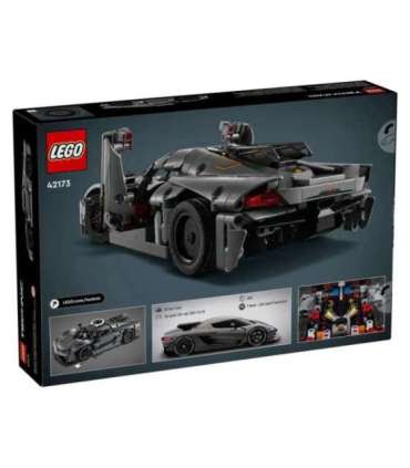LEGO TECHNIC 42173 Koenigsegg Jesko Absolute Grey Hypercar