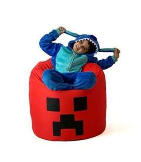 Minecraft red XXL 110 x 90 cm Sako bag pouffe