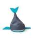 Sako bag pouffe Whale grey-blue L 110 x 80 cm