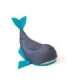 Sako bag pouffe Whale grey-blue L 110 x 80 cm