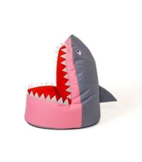 Sako bag pouffe Shark grey-pink XXL 100 x 60 cm