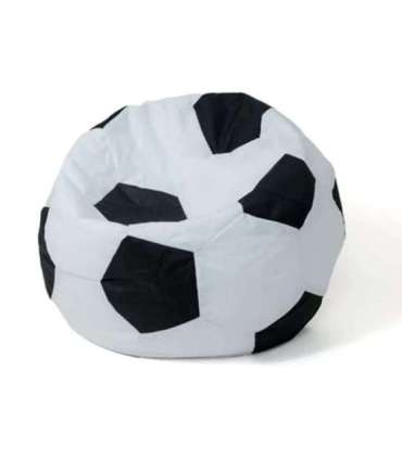 Sako bag pouffe ball white-black L 80 cm