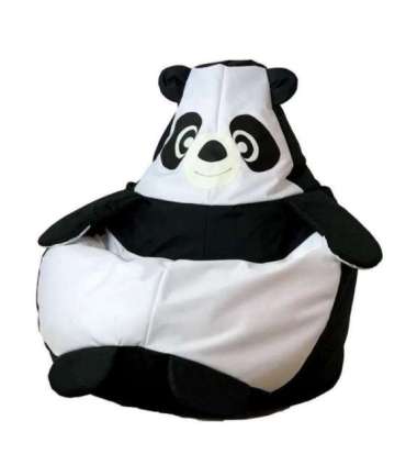 Sako bag pouffe Panda black and white L 105 x 80 cm