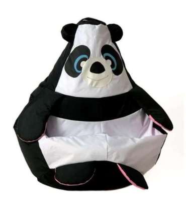 Sako bag pouffe Panda black and white L 105 x 80 cm