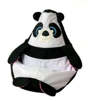 Sako bag pouffe Panda black and white L 105 x 80 cm