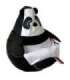 Sako bag pouffe Panda black and white L 105 x 80 cm