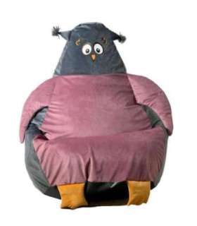 Sako sack pouffe Sowa grey-pink L 105 x 80 cm