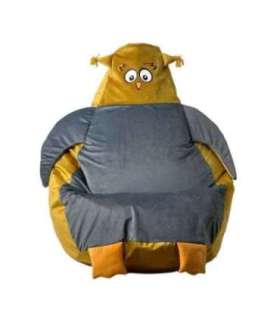 Sako bag pouffe Sowa gold-grey L 105 x 80 cm