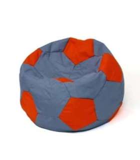 Soccer Sako bag pouffe grey-red XXL 140 cm